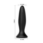 Plug Anale Vibratore Nero Ricaricabile - Mr Play - immagine 4