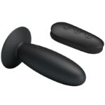 Plug Anale Con Telecomando Vibrazione Nero - Mr Play - immagine 3