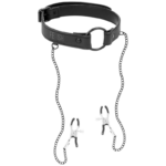 Anello Gag Con Morsetti Per Capezzoli - Fetish Submissive